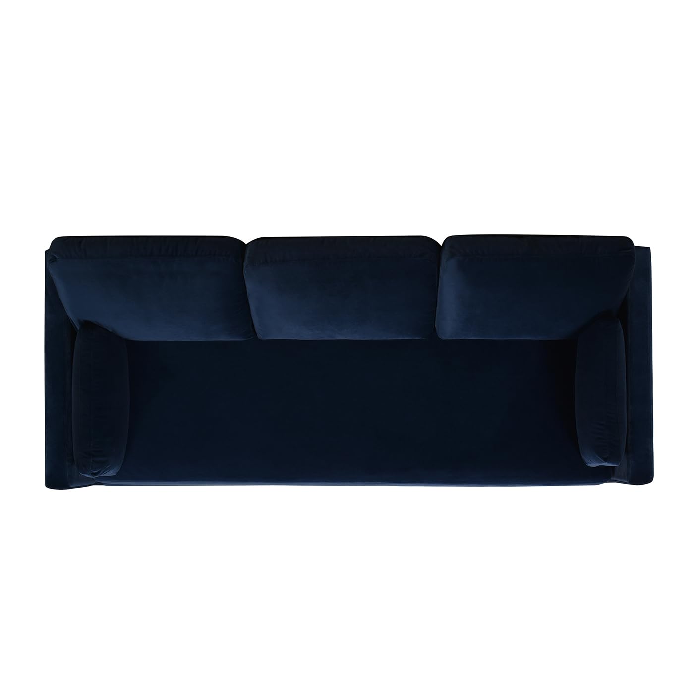 Jennifer Taylor Home Knox 84" Modern Farmhouse Performance Velvet Fabric Living Room Sofa Couch in Burnt Orange