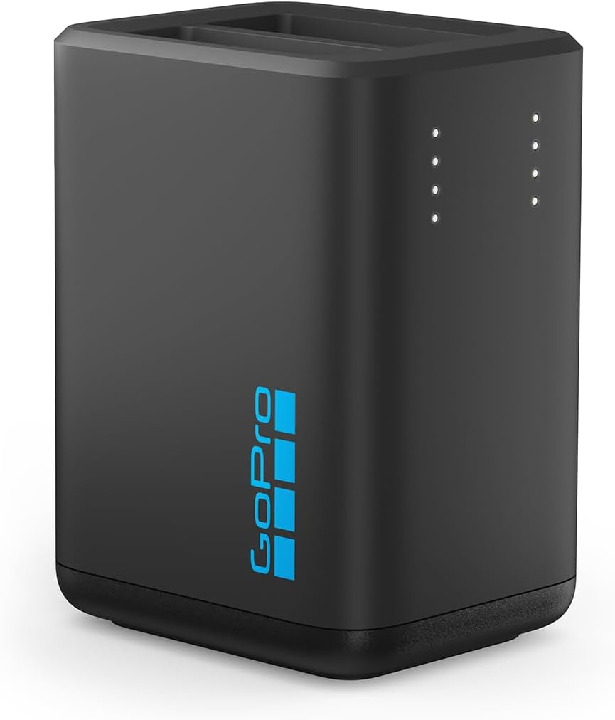 GoPro Dual Battery Charger + 2 Enduro Rechargeable Batteries (HERO13 Black) - Official Accessory