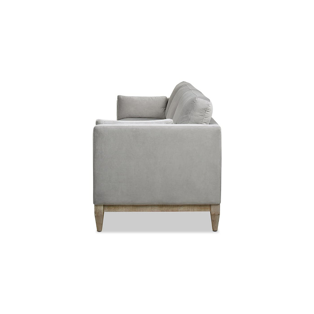 Jennifer Taylor Home Knox 84" Modern Farmhouse Performance Velvet Fabric Living Room Sofa Couch in Burnt Orange