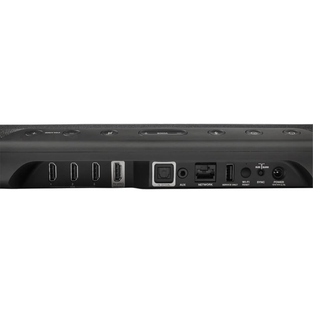 Polk Audio MagniFi Max AX 5.1.2 Channel Sound Bar with 10" Wireless Subwoofer, Dolby Atmos and DTS:X Certified, Polk's Patented VoiceAdjust & SDA Technologies, TV Speakers, Easy Setup, Black