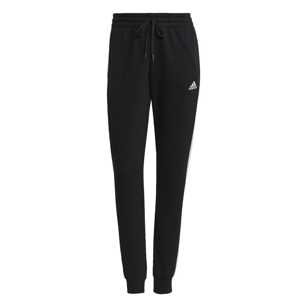Adidas Womens Essentials Fleece Tapered Cuff Pants
