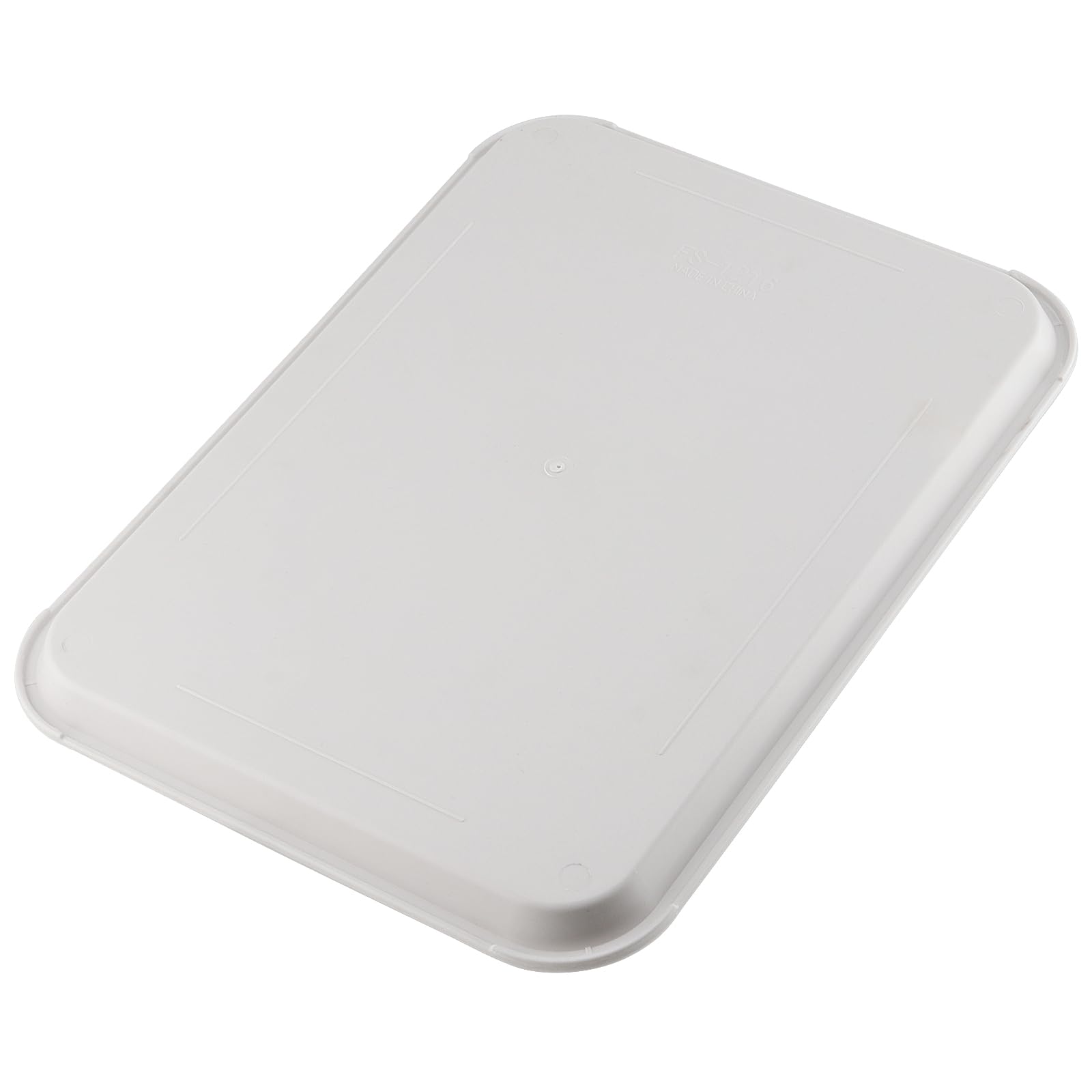 ZOENHOU 6 Pack 14 x 10 Inch Fast Food Tray, Rectangular Cafeteria Serving Trays, Plastic Trays for Food, Black