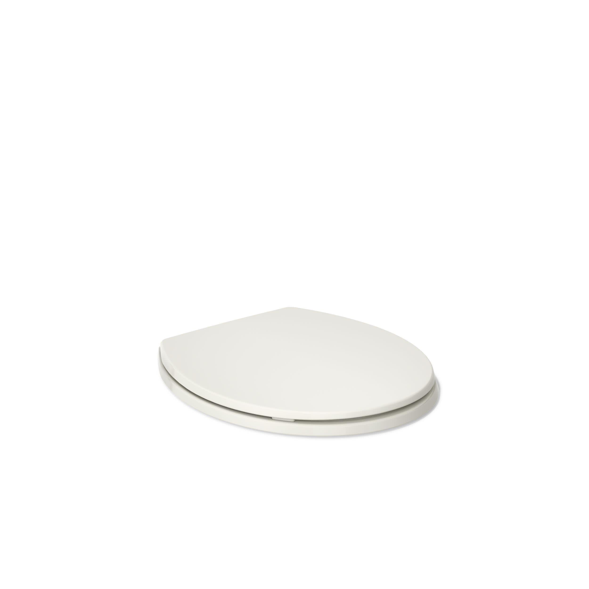 KOHLER K-4775-0 Brevia Round Toilet Seat with Quick-Release Hinges And Quick-Attach Hardware For Easy Clean, White