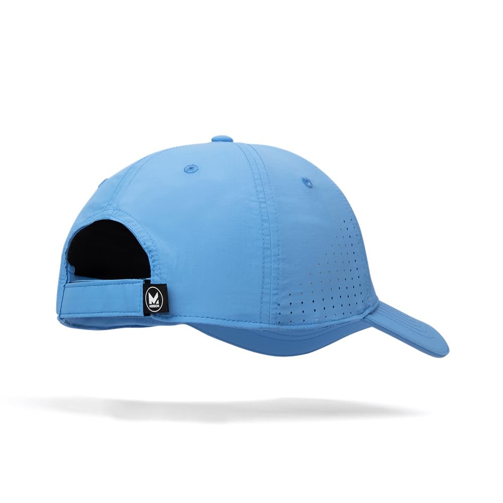 MISSION Cooling Vented Performance Hat Unisex Cap for Workouts, Golf & Running, Sweat & Water Activated Technology