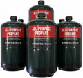 Propane Replacement Fuel Cylinders Camping- 16 Oz (6 Pack) Factory Pre-filled and Ready to Use