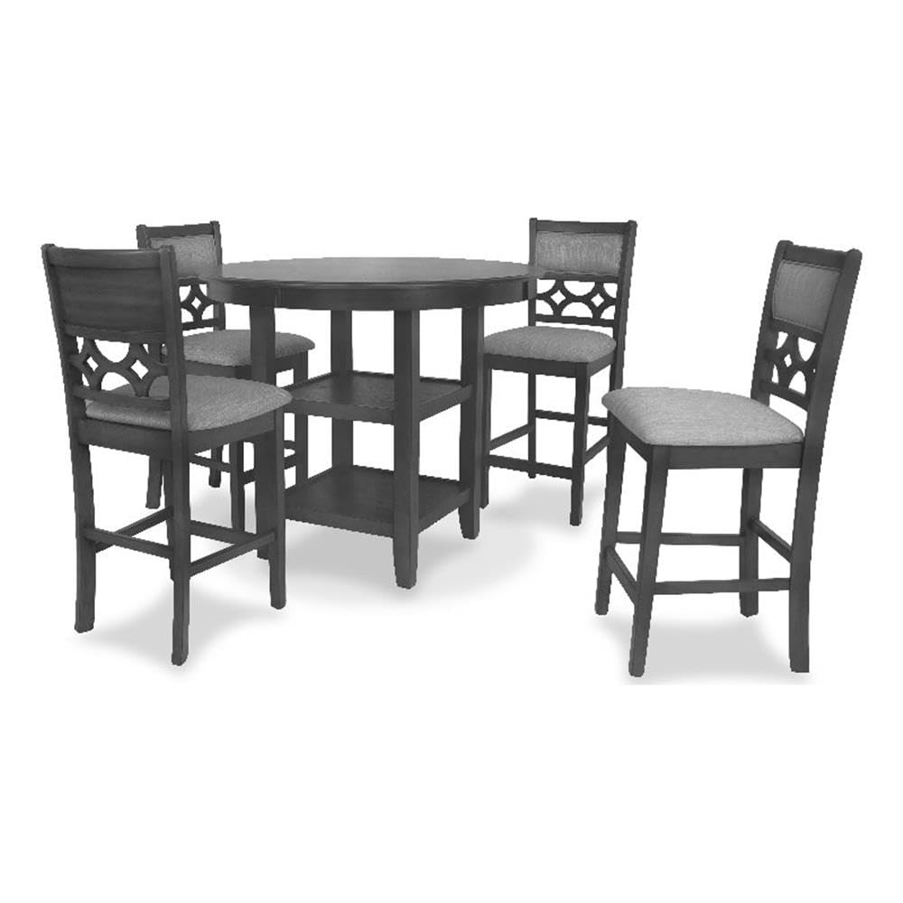 New Classic Furniture Mitchell Dining Room Table, Beige and Brown