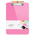 Sooez Plastic Clipboard with Pen Holder, [10% Thicker] Clip Boards 8.5x11 with Low Profile Clip, Cute Hanging Clipboard, Standard Letter Size A4 for Women Teacher, Office & School Supplies, Black