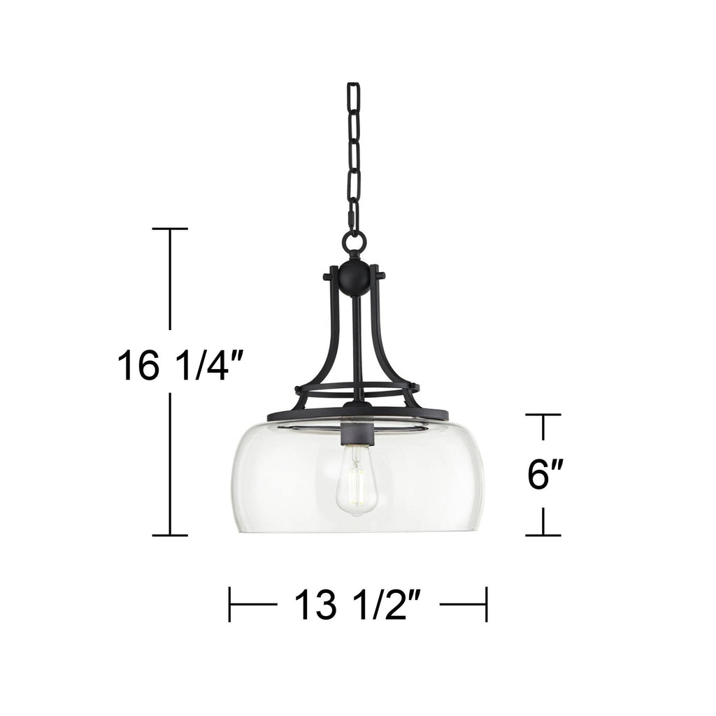 Franklin Iron Works Charleston Satin Nickel Pendant Chandelier 16" Wide Rustic Farmhouse Seeded Clear Glass LED 3-Light Fixture for Dining Room House Foyer Entryway Kitchen Bedroom Living Room