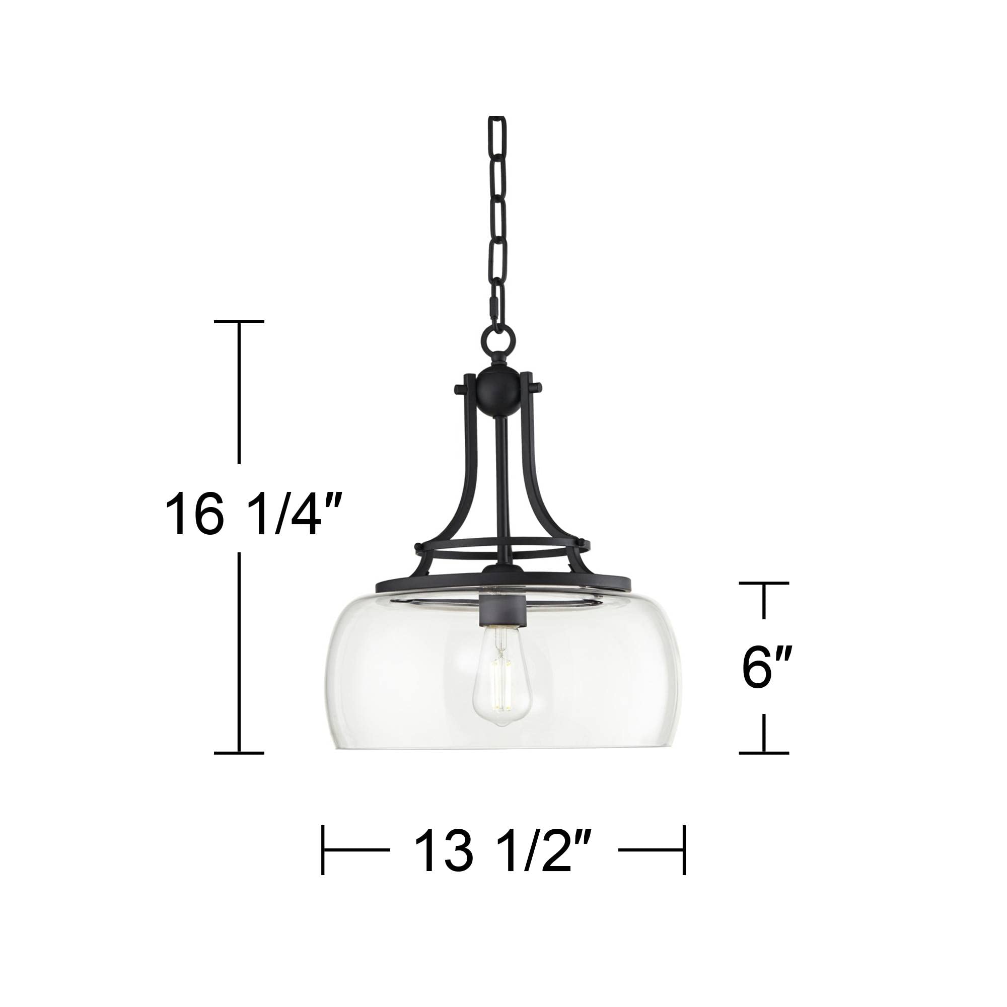 Franklin Iron Works Charleston Satin Nickel Pendant Chandelier 16" Wide Rustic Farmhouse Seeded Clear Glass LED 3-Light Fixture for Dining Room House Foyer Entryway Kitchen Bedroom Living Room