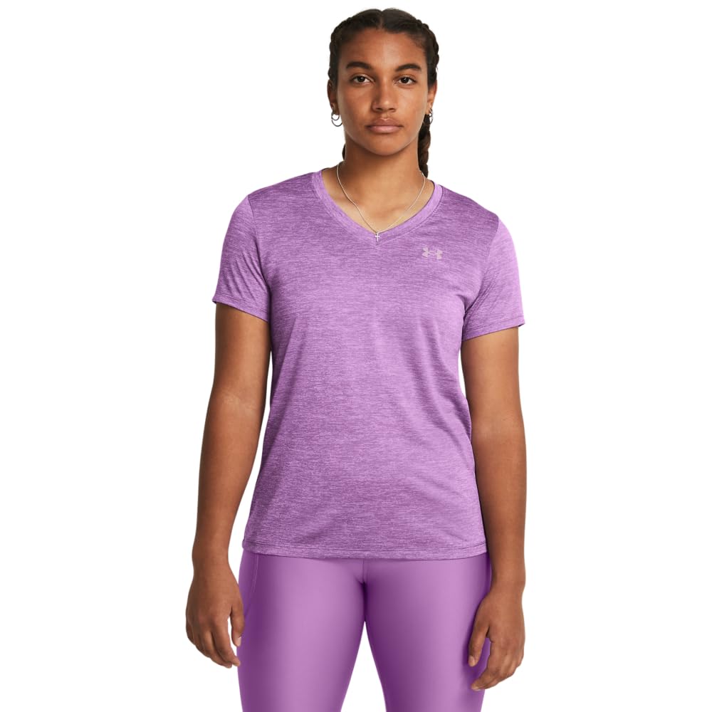 Under Armour Women's Tech Twist V Neck Short Sleeve T-Shirt