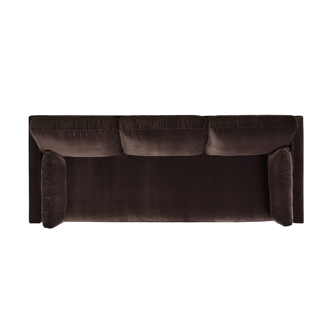 Jennifer Taylor Home Knox 84" Modern Farmhouse Performance Velvet Fabric Living Room Sofa Couch in Burnt Orange