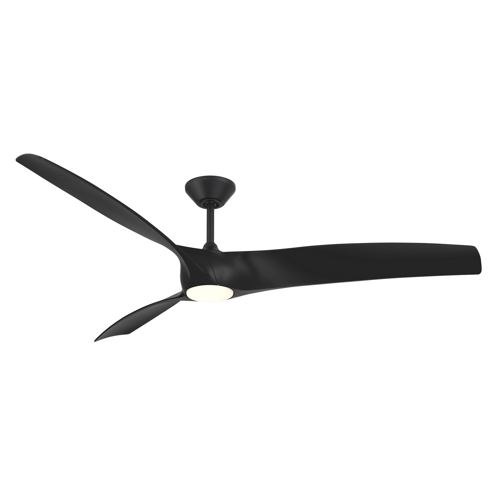 Modern Forms Zephyr Smart Indoor and Outdoor 3-Blade Ceiling Fan 52in Bronze/White Oak with Adjustable CCT 2700K-3000K-4000K-5000K LED Light Kit and Remote Control