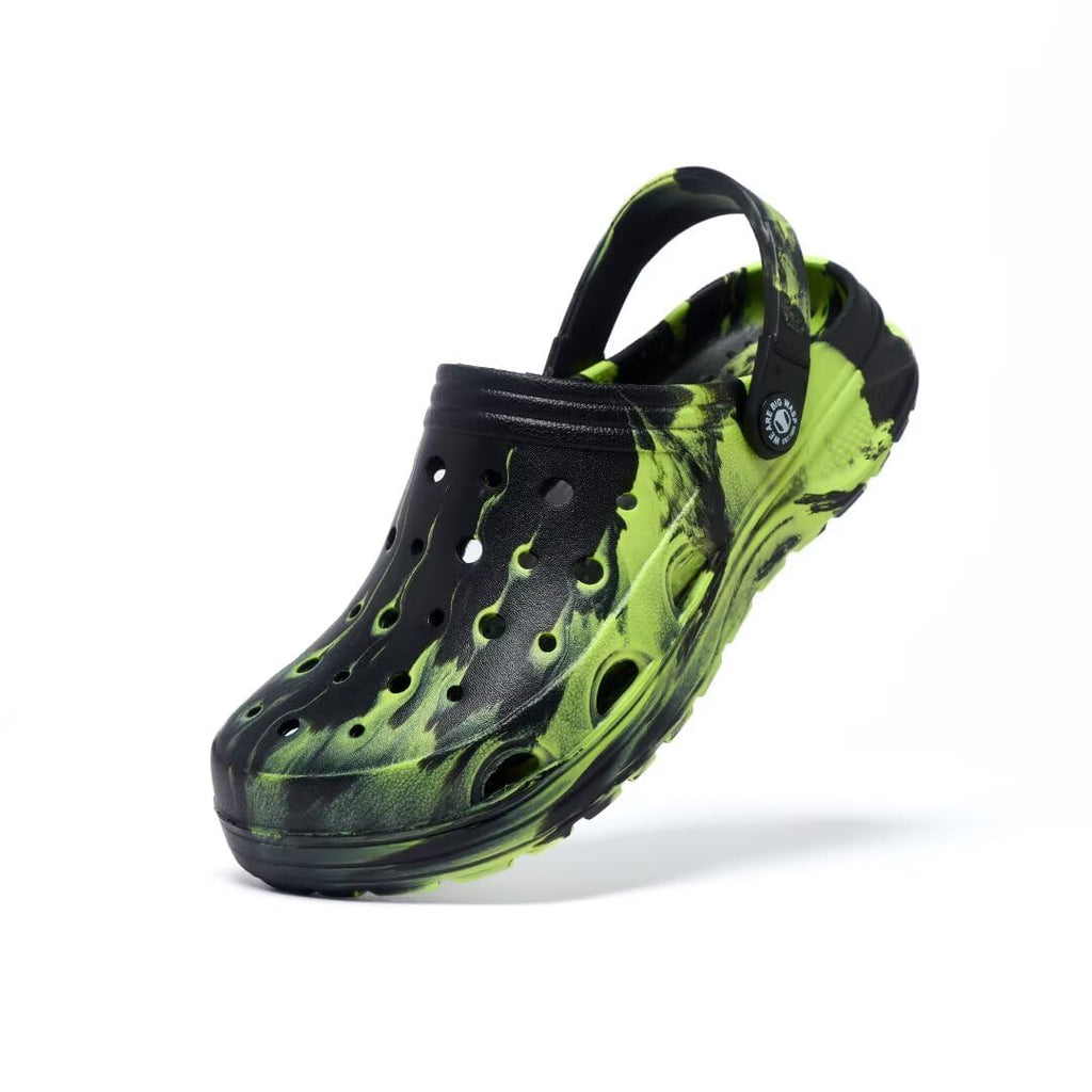 Kids Boys&Girls Black Camouflage Clogs Children's Beach Shoes Classic Marbled Tie Dye Clog Little Kid