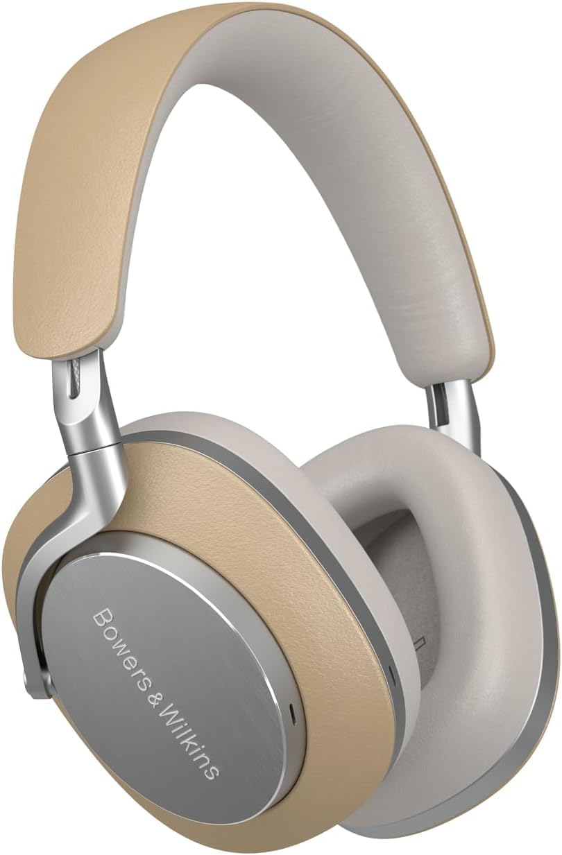 Bowers & Wilkins Px8 Over-Ear Headphones Wireless Bluetooth Noise Cancelling, Luxurious Materials, 30-Hour Battery Life, 15-Min Quick Charging, Black