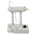 VINGLI Upgraded Portable Sink| Rolling Hand Wash Basin Stand with Towel Holder & Soap Dispenser & Wheels, Perfect for Garden/Camping/Outdoor Events/Gatherings/Worksite/RV/Indoor