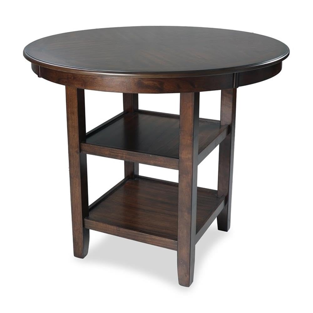 New Classic Furniture Mitchell Dining Room Table, Beige and Brown