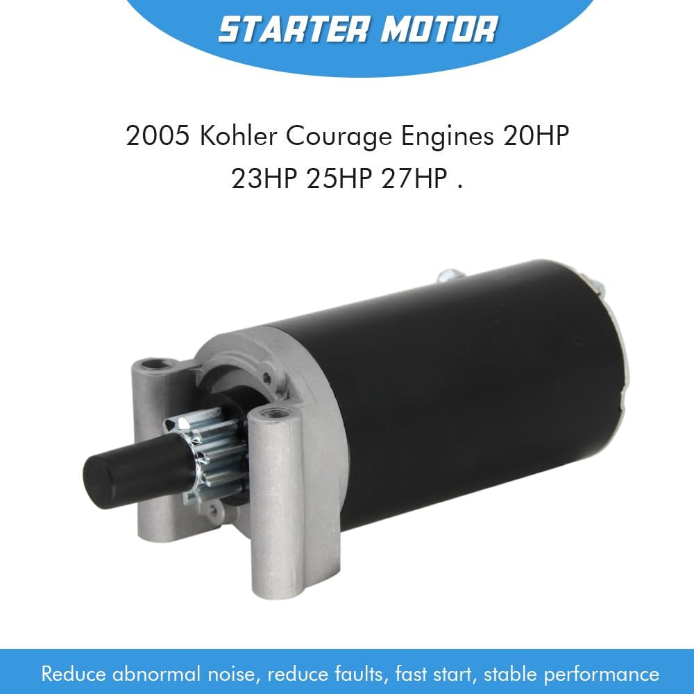 1999-1140051 Kohler Starter 7000 Series Starter Motor Replacement Compatible with Cub Cadet Kohler LT1045 LT1050 GT1554 I1046 LTX-1050 LTX-1046 XT1 XT2 RZT-50 20HP-22HP 23HP-25HP 26HP 27HP
