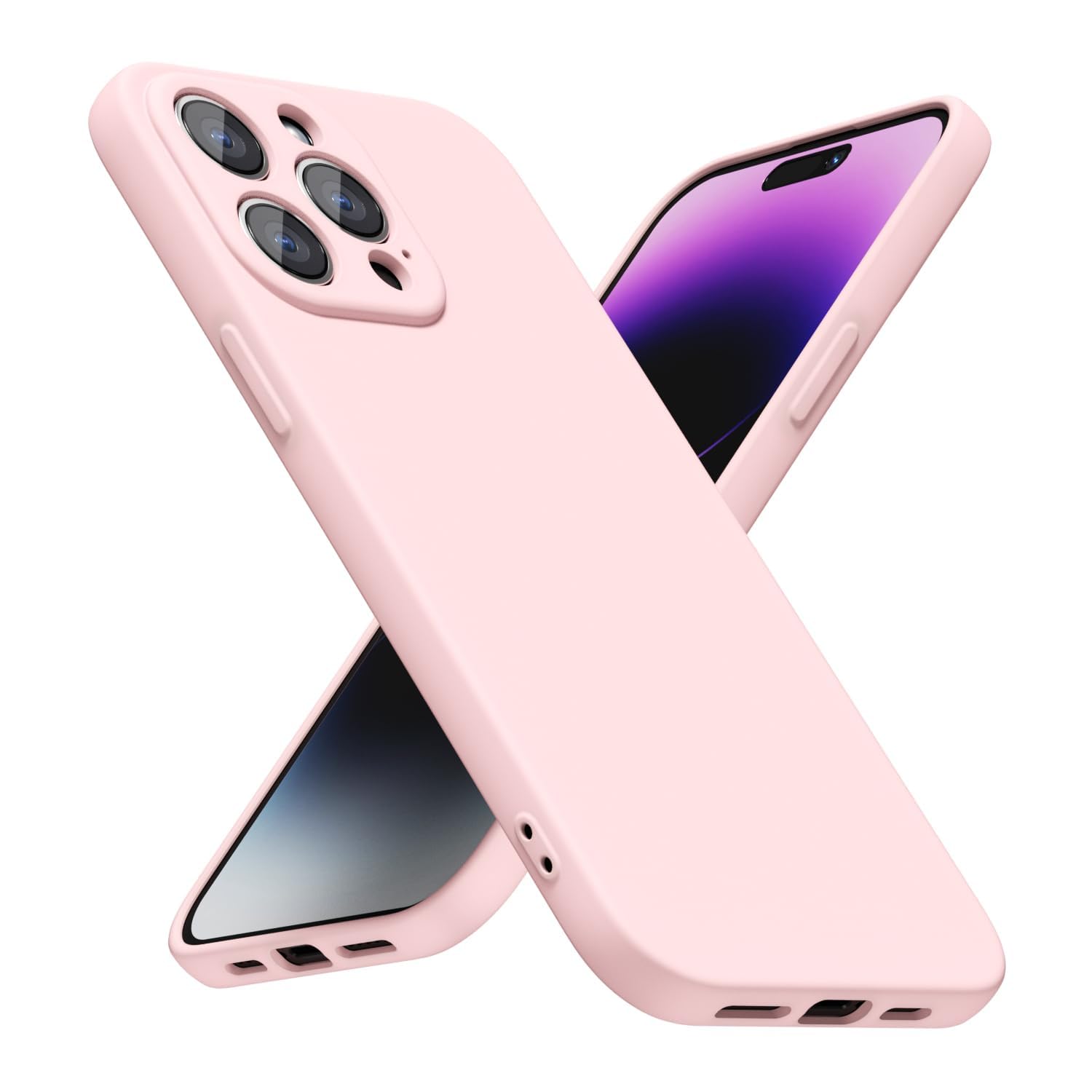 LoeoeL for iPhone 8 Plus/ 7 Plus Phone Case Silicone, Minimalist Ultra Thin Slim Soft Rubber Gel Solid Color Matte TPU Cute Case for Women, Girly Aesthetic Design & Camera Cover, Beige Stone Cream