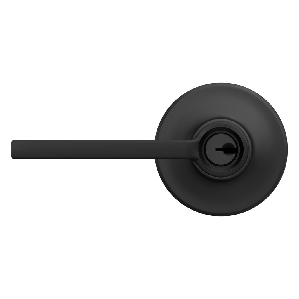 Schlage F10 LAT 716 Latitude Door Lever, Hall & Closet Passage Lock, Aged Bronze