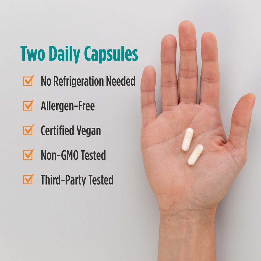 Nordic Naturals Nordic Flora Probiotic Comfort - 30 Capsules - 13 Probiotic Strains w/ 15 Billion Cultures - Supports Regularity & Digestive Comfort, Alleviates Bloating - Non-GMO, Vegan - 30 Servings