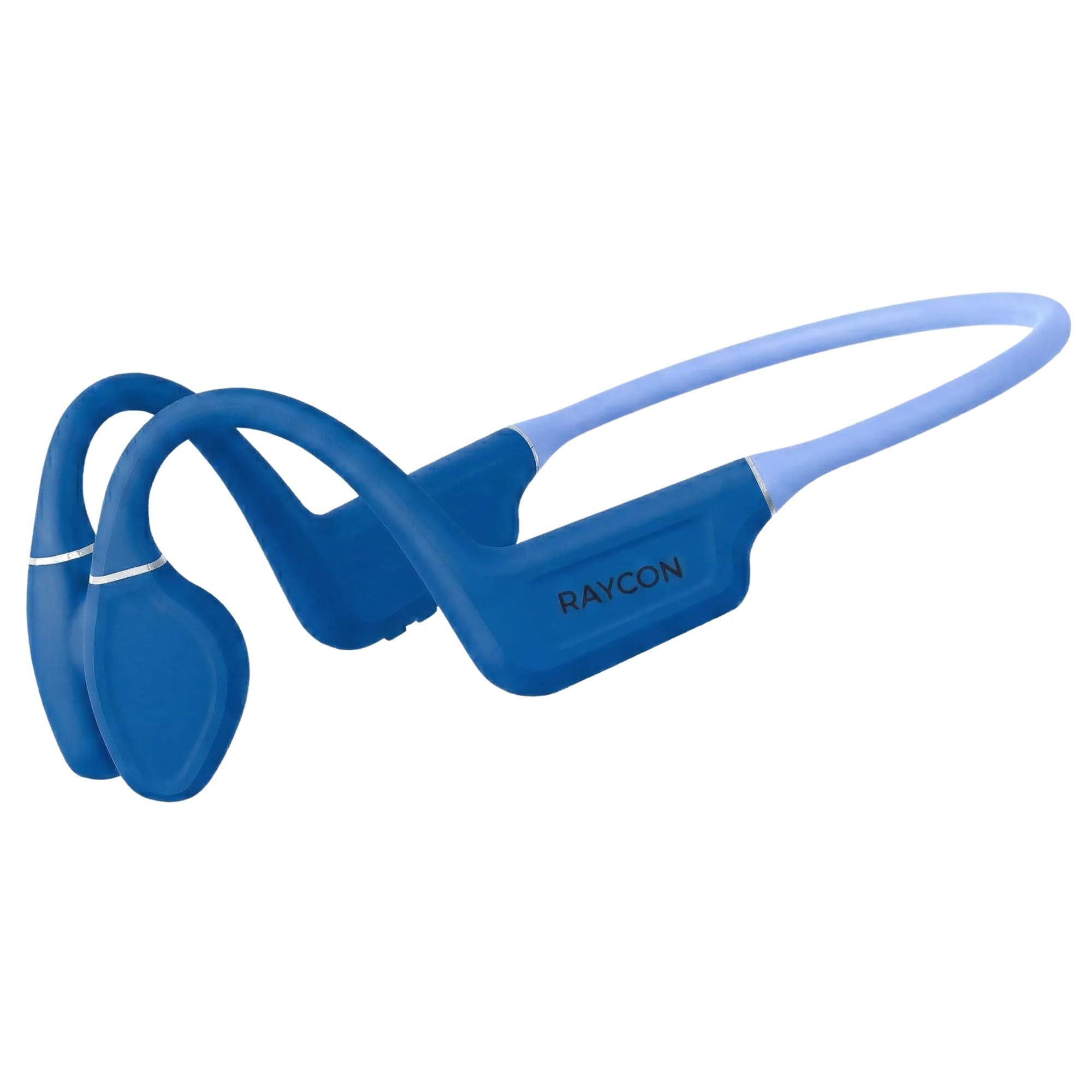 Raycon Bone Conduction Headphones Bluetooth - Open Ear Running Headphones, Sweat & Water-Resistant Earbuds with Mic for Sports & Workouts, 13hr Playtime (Blue)