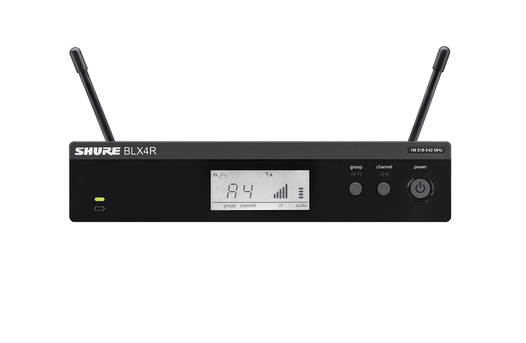 Shure BLX24/SM58 Wireless Microphone System - 14-Hour Battery Life, 300 ft Range, UHF | Includes SM58 Handheld Vocal Mic, Single Channel Receiver | H9 Band (BLX24/SM58-H9)