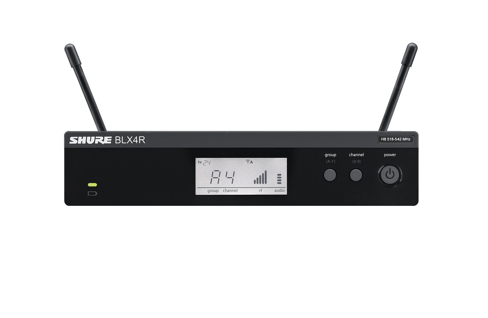 Shure BLX24/SM58 Wireless Microphone System - 14-Hour Battery Life, 300 ft Range, UHF | Includes SM58 Handheld Vocal Mic, Single Channel Receiver | H9 Band (BLX24/SM58-H9)