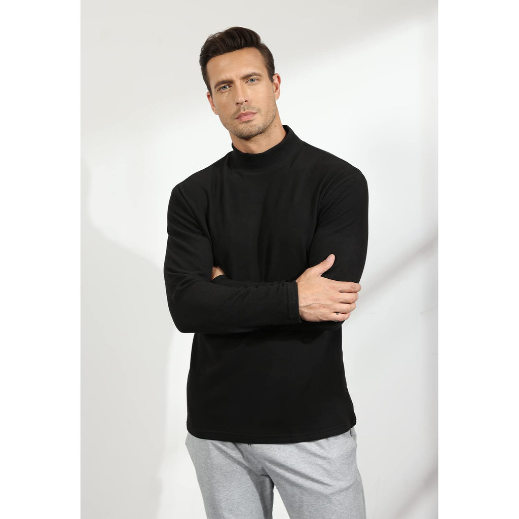 Rela Bota Mens Half Turtleneck Long Sleeve Pullover Basic Designed Undershirt Stretch Slim Fit Sweaters