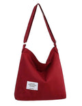 Covelin Women's Retro Large Size Canvas Shoulder Bag Hobo Crossbody Handbag Casual Tote