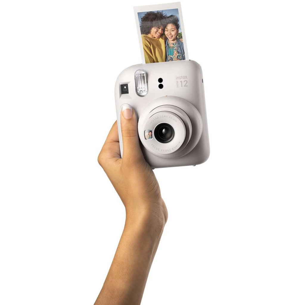 Fujifilm Instax Mini 12 Instant Camera + MiniMate Accessory Bundle & Compatible Custom Case + Fuji Instax Film Value Pack (50 Sheets) Flamingo Designer Photo Album (Mint Green)