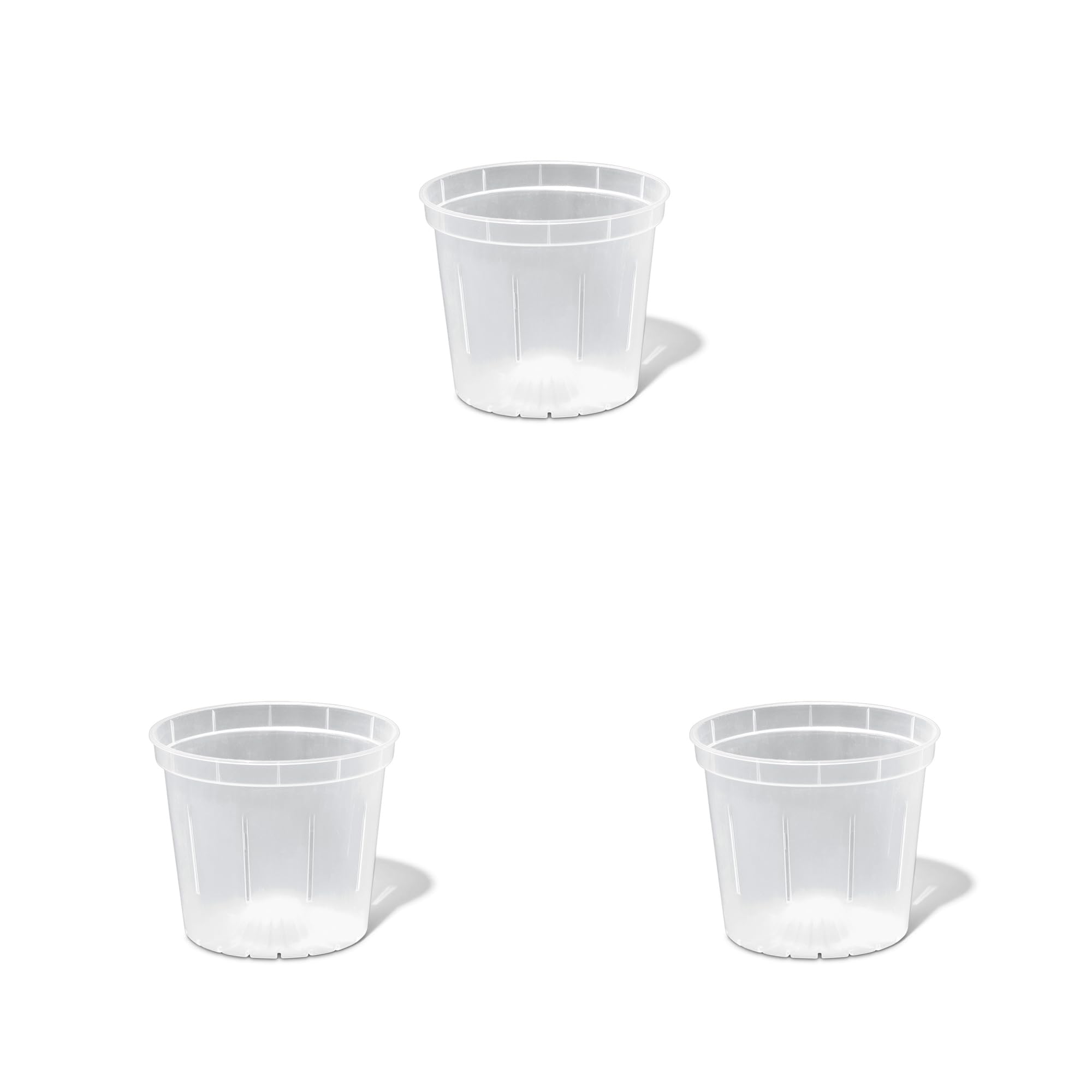 rePotme 3 inch Orchid Pot 3 Pack - Slotted Orchid Pots with Holes for Repotting (Blue Sapphire)