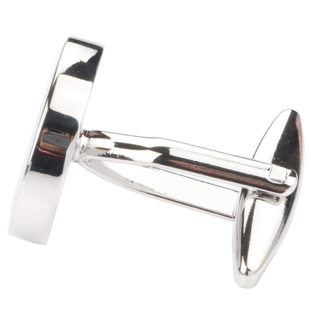 Mens Classic Stainless Steel Initial Cufflinks 26 Alphabet Initial Letter Cufflinks Business Wedding Shirts A-Z