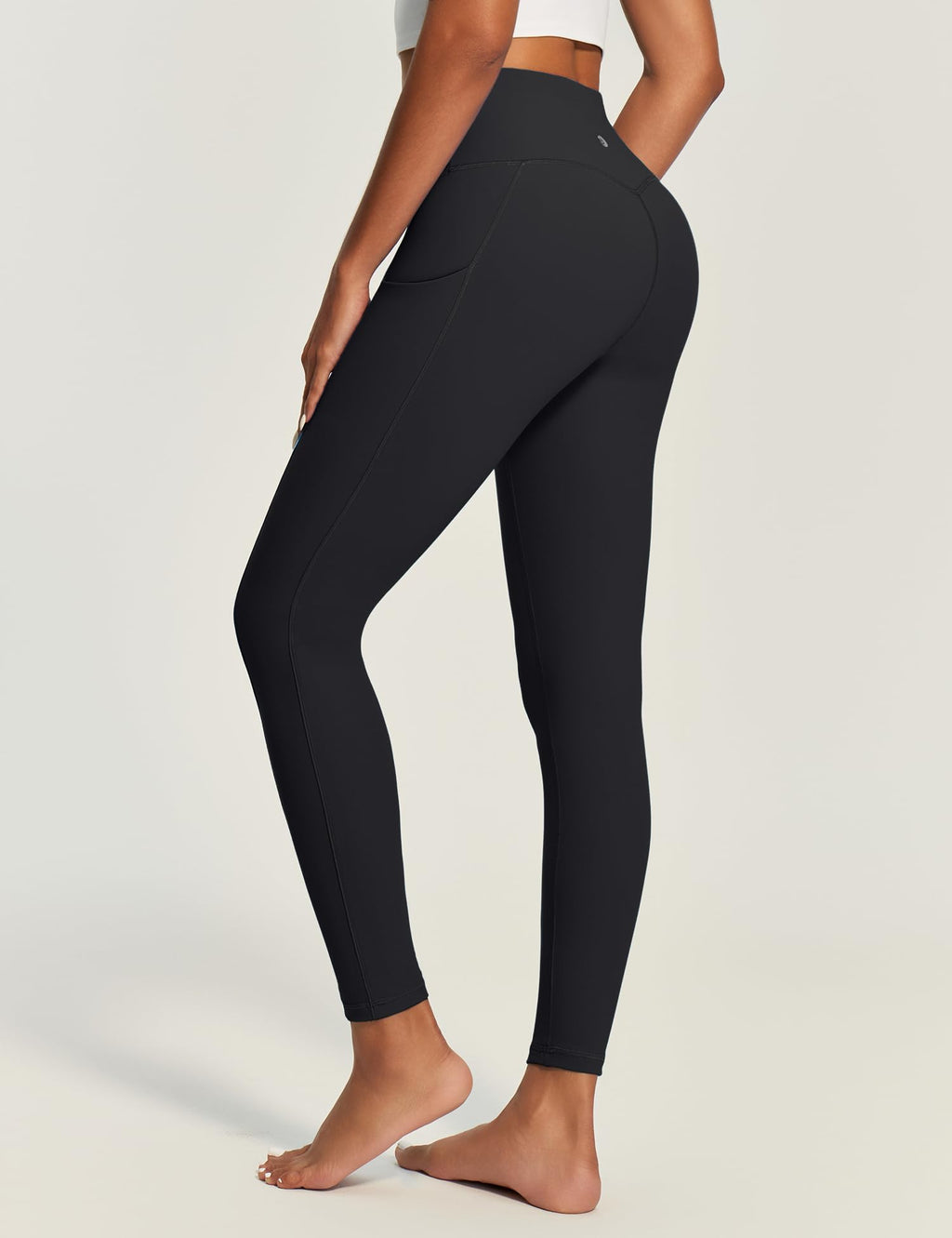 IUGA Compression Leggings for Women Tummy Control No Front Seam Leggings with Pockets High Waisted Workout Yoga Pants
