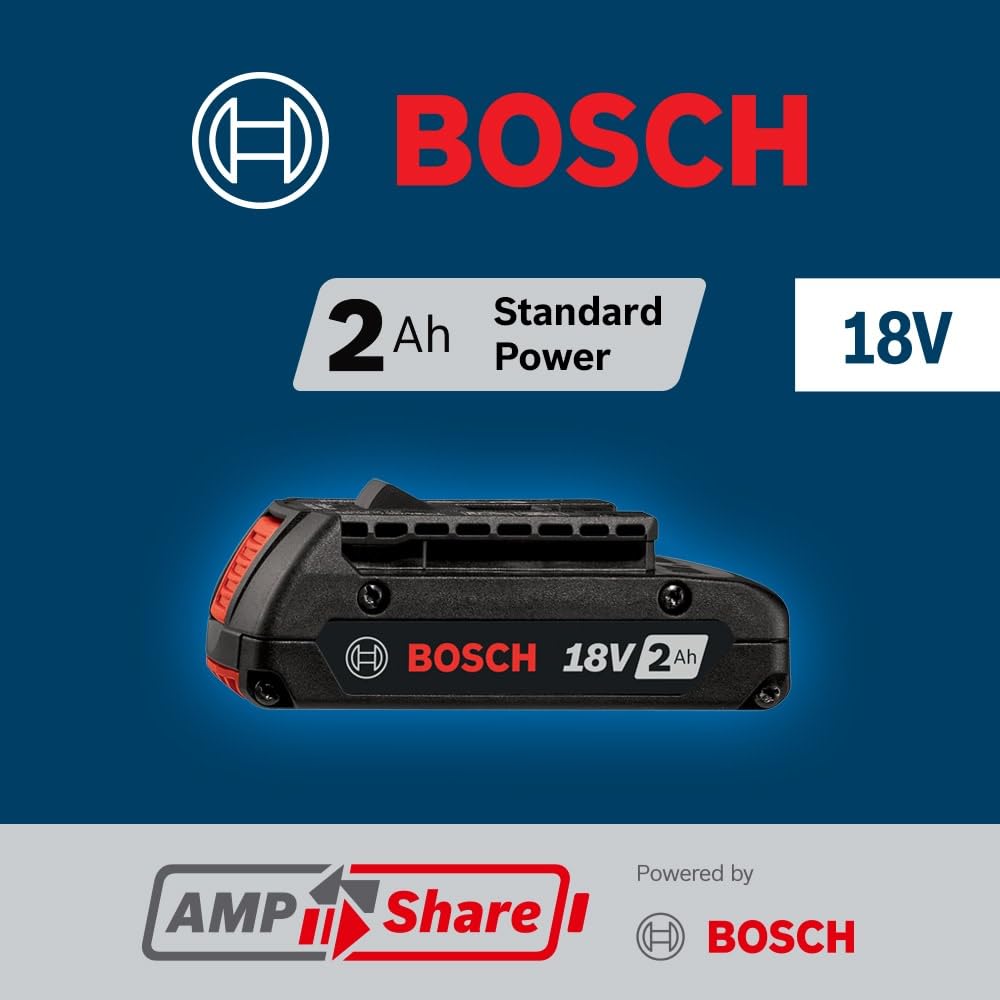 BOSCH BAT612 18V Lithium-Ion 2 Ah Standard Power Battery