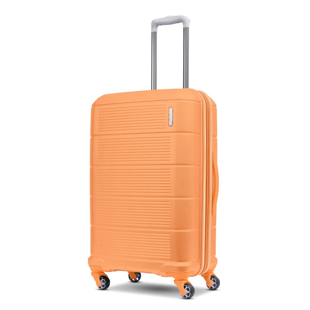American Tourister Stratum 2.0 Expandable Hardside Luggage with Spinner Wheels, 2-Piece Set 20/28, Blue
