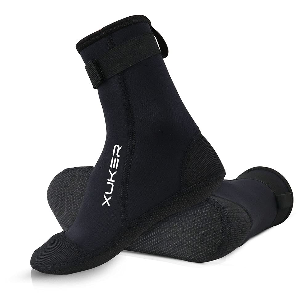 XUKER Neoprene Water Socks 3mm, Sand Proof Beach Volleyball Socks Diving Socks for Outdoor Water Sports
