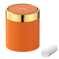 Mini Trash Can with Lid, Desktop Small Trash Can Recycling Bin Cute Metal Garbage Can for Tabletop Countertop Use,Stainless Steel 0.4Gal/1.5L Waste Bin for Office Parlor Car Bedroom,Swing Lid Open