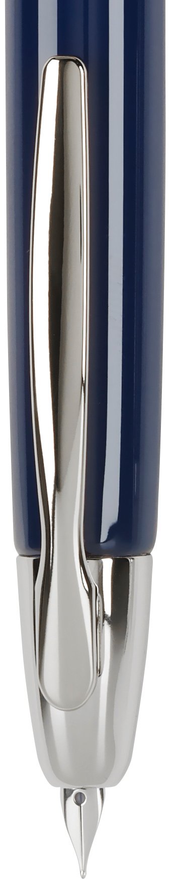 PILOT Vanishing Point Collection Refillable & Retractable Fountain Pen, Black Carbonesque Barrel with Rhodium Accents, Blue Ink, Medium Nib (60246)