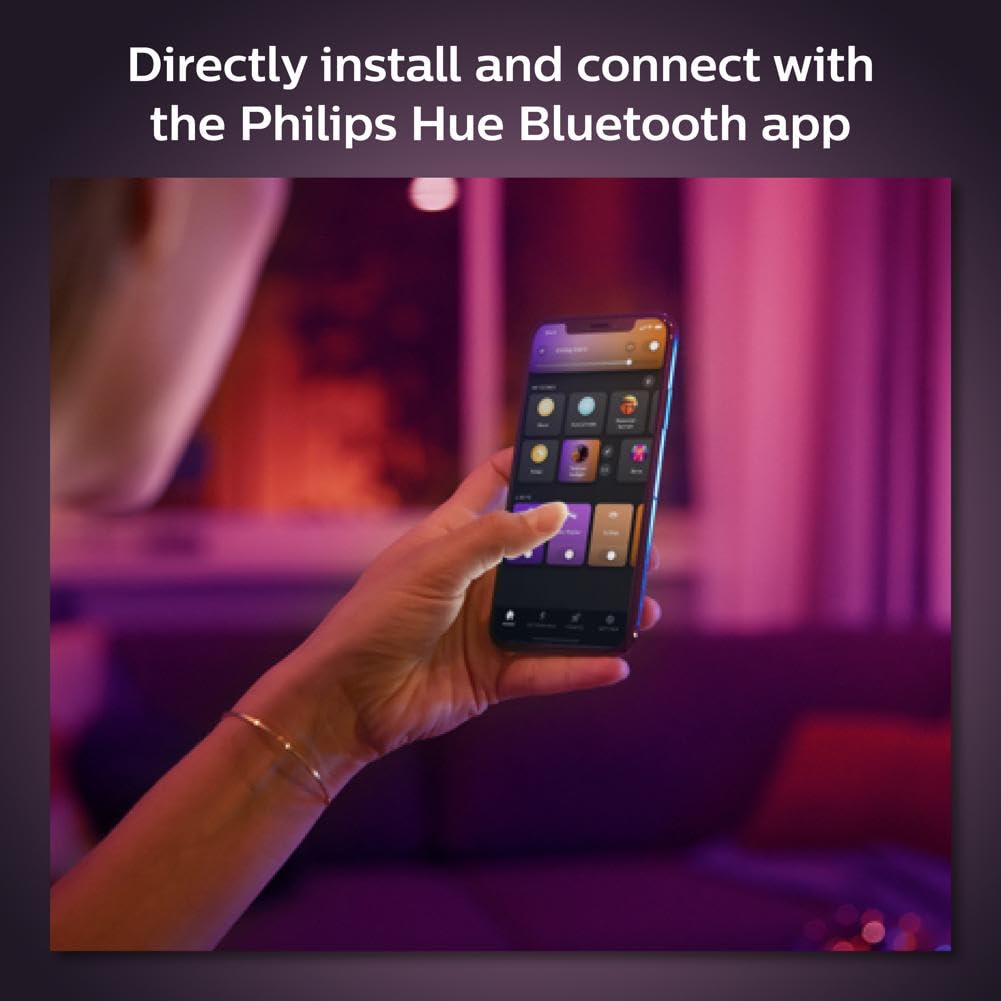 Philips Hue Smart Retrofit Recessed 5/6 Inch LED Downlight 1 Pack - White Ambiance Warm-to-Cool White Light 1100LM - Indoor Control with Hue App - Works with Alexa, Google Assistant and Apple Homekit