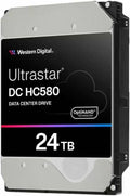 WD Ultrastar DC HC580 WUH722424ALE6L4 - Hard Drive - 24 TB - Internal - 3.5" (8.9 cm) - SATA 6Gb/s - 7200 RPM - Buffer: 512 MB