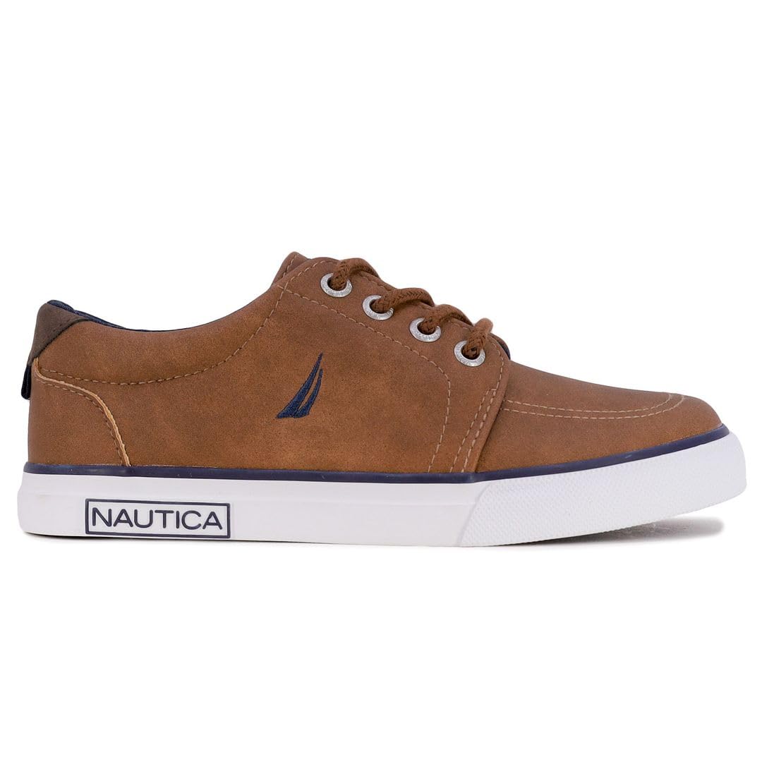 Nautica Kids Boys Lace-Up Fashion Sneakers Low-Top Dress Shoes for Youth - (Big Kid/Little Kid)