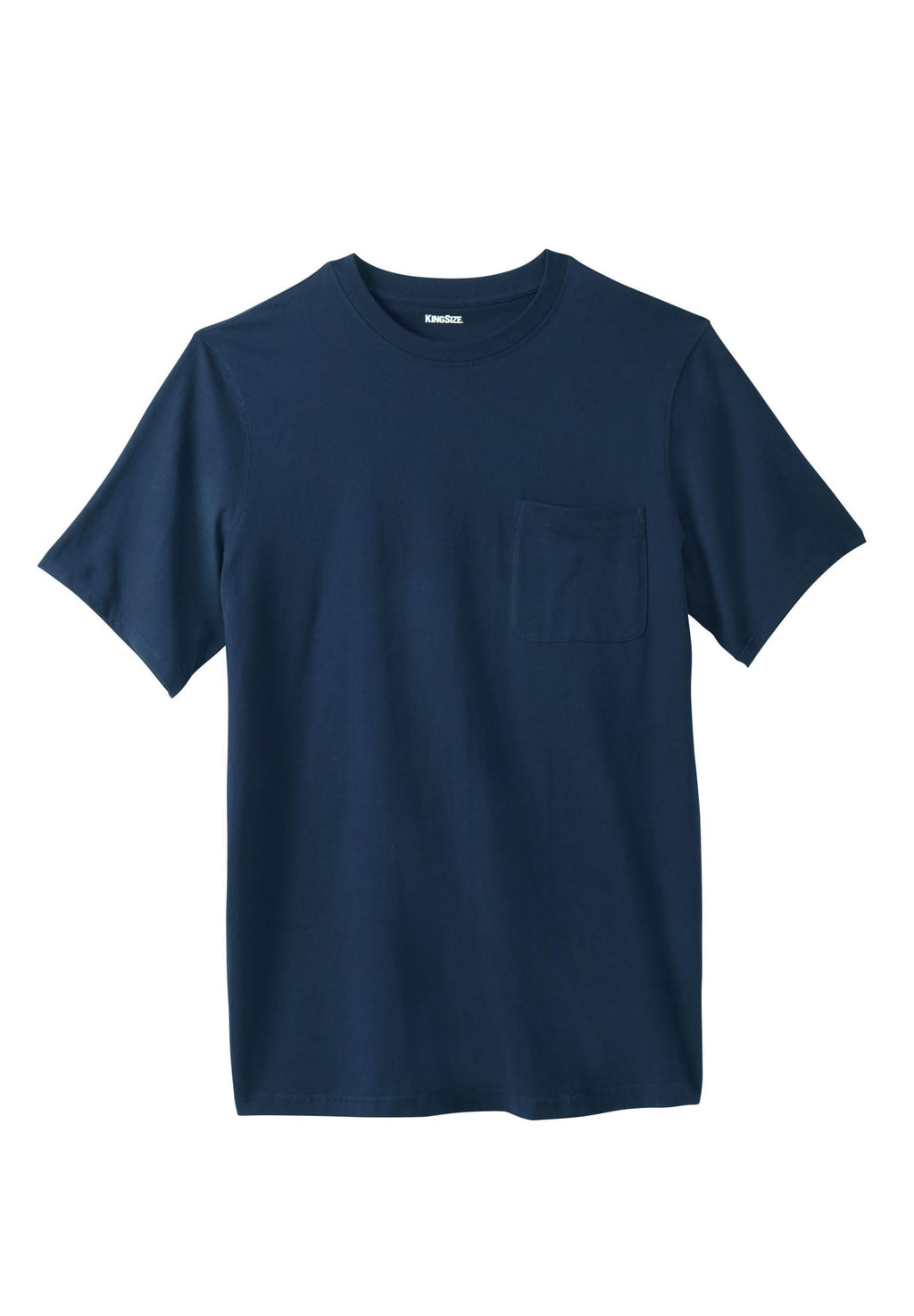 KingSize Men's Big & Tall Shrink-Less Lightweight Pocket Crewneck T-Shirt