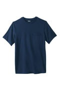 KingSize Men's Big & Tall Shrink-Less Lightweight Pocket Crewneck T-Shirt