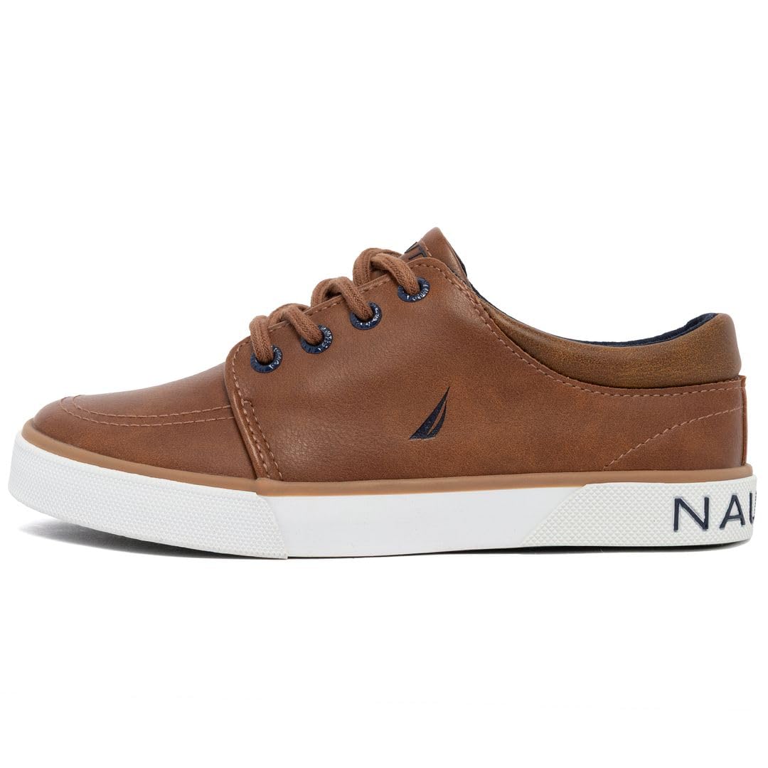 Nautica Kids Boys Lace-Up Fashion Sneakers Low-Top Dress Shoes for Youth - (Big Kid/Little Kid)