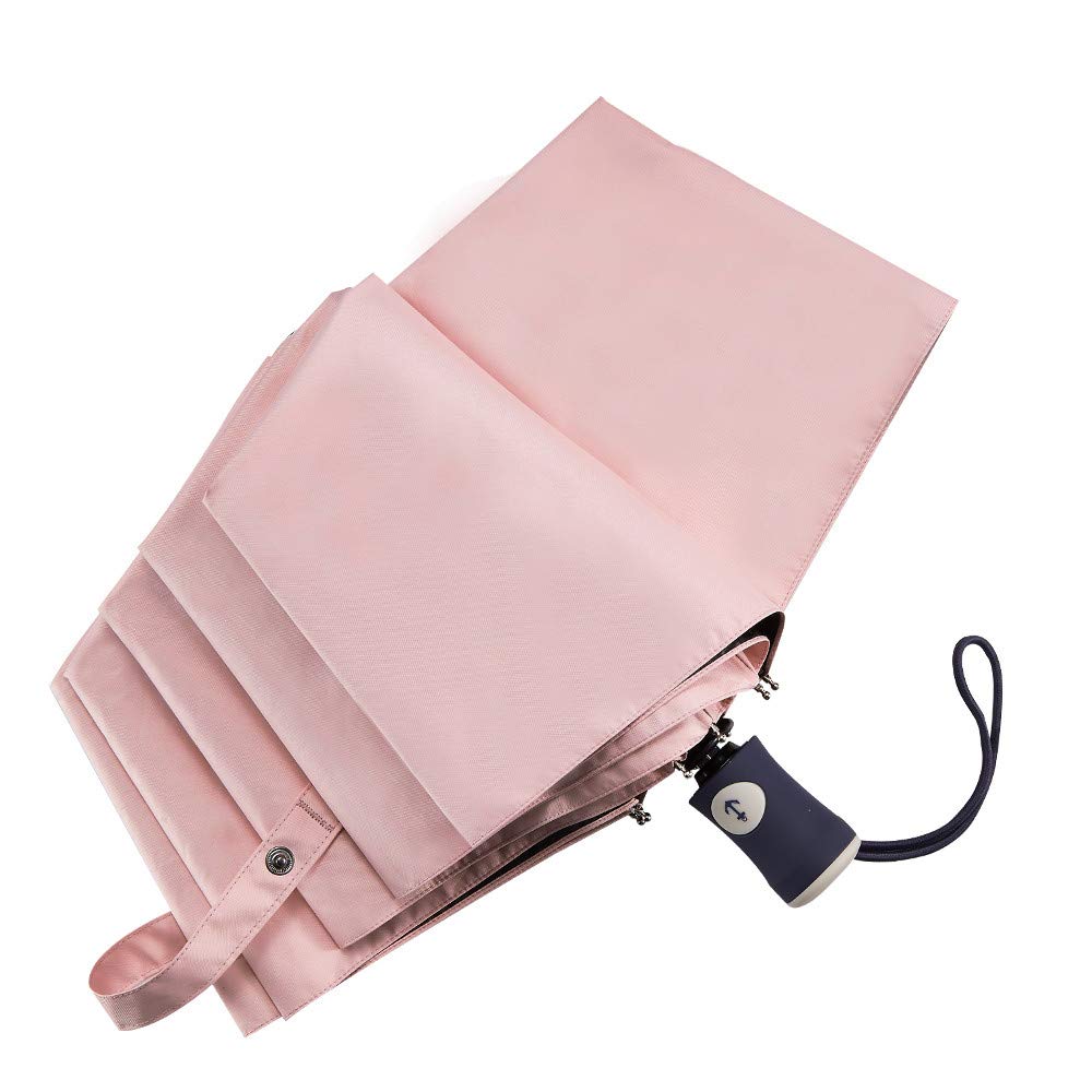 DBA FDJASGY Sun Umbrella Compact Folding Travel Umbrella Auto Open and Close for Windproof, Rainproof & 99.9% UV Protection Parasol with Black Anti-UV Coating