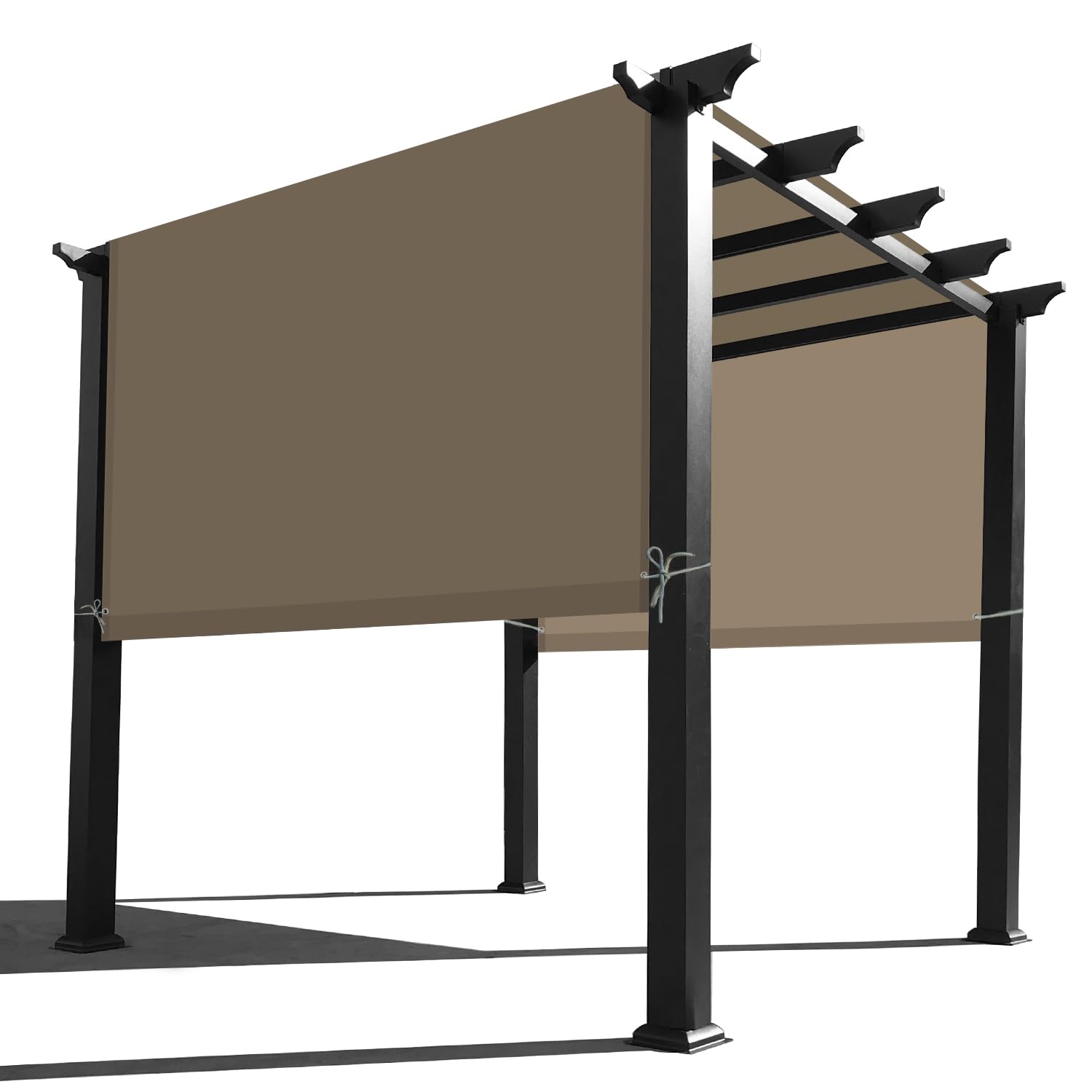 Alion Home Waterproof Pergola Cover - Universal Replacement Canopy (12' L x 8' W, Sand)