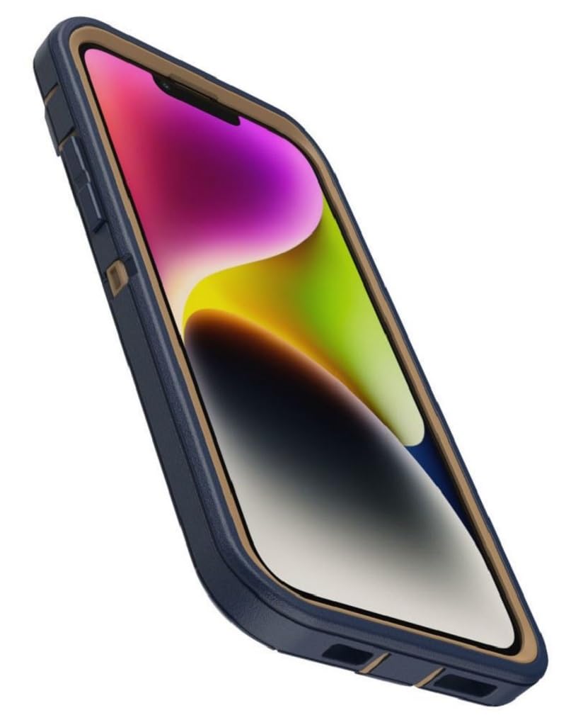 OtterBox iPhone 14 & iPhone 13 (Only) - Defender Series Case - Black - Case Only - Rugged & Durable - with Port Protection - Non-Retail Packaging