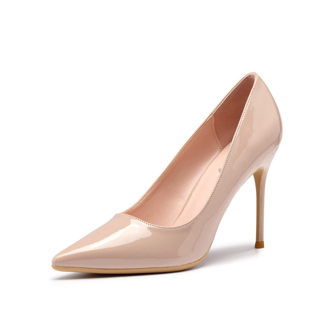 Elisabet Tang High Heels, Womens Pointed Toe Slip on Stilettos Party Wedding Pumps Basic Shoes