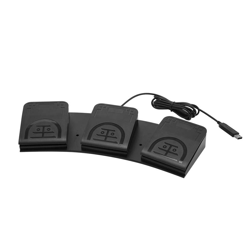 iKKEGOL Upgraded USB Single Foot Pedal Optical Switch Control One Key Program Computer Keyboard Mouse Game Action HID