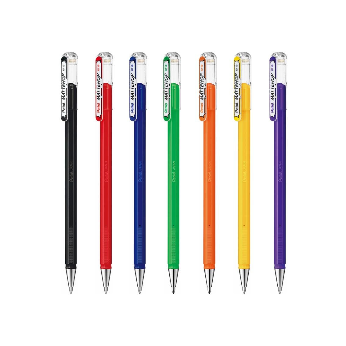 Pentel Matte Hop Original + Sweet Color Ballpoint Pen, 14 Colors K110-V14ST